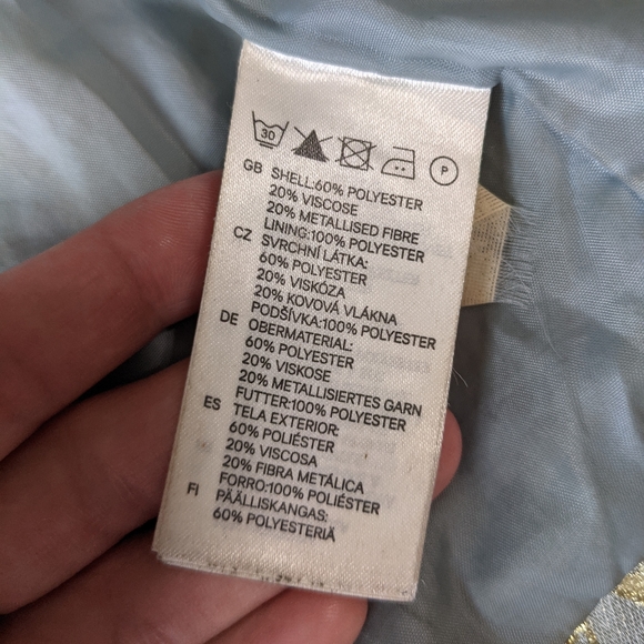 H&M Gold and Green Blazer Jacket Size 8 - Picture 8 of 11